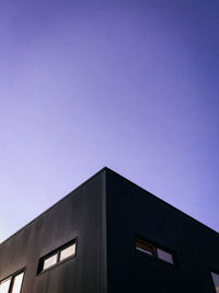 Low angle view of building against clear sky