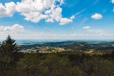 Scenic view of landscape against sky