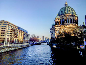 View of buildings at waterfront