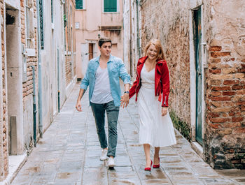 Women walking outdoors