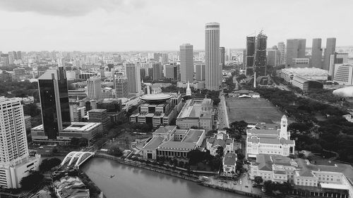 Aerial view of city