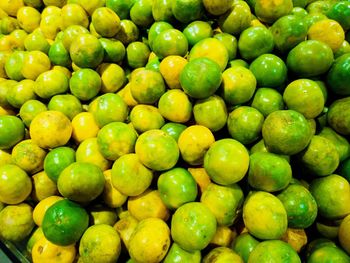 Full frame shot of green fruits in market