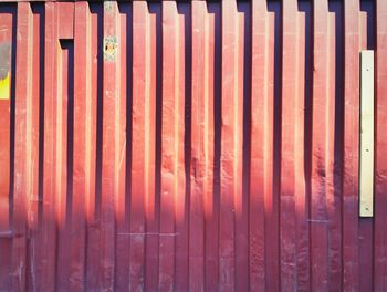 Full frame shot of wooden wall