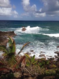 Scenic view of sea against sky