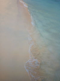 High angle view of beach