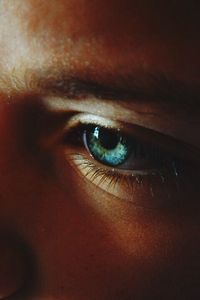 Extreme close up of human eye