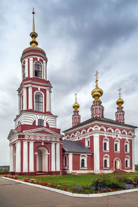 View of building against cloudy sky