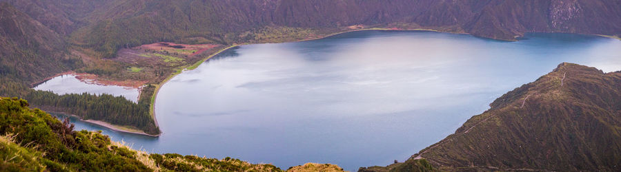 View over lagoa do fogo, azores islands vacation, outdoor experience.