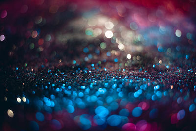 Defocused image of lights