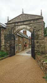 Entrance of historic building