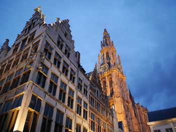 Low angle view of historical building against sky