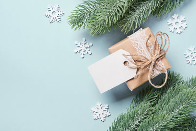 Christmas decoration on table