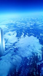 Aerial view of sea against sky