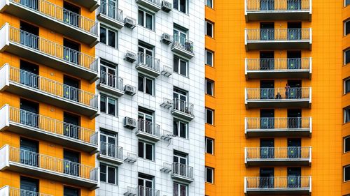 Full frame shot of residential building