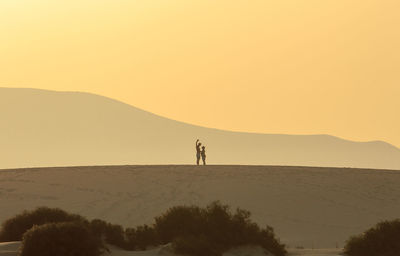 Scenic view of landscape against clear sky