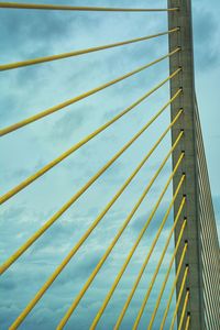 Low angle view of bridge against sky