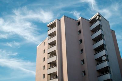 Low angle view of building against sky