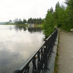 Footbridge over river