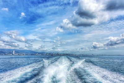 Scenic view of sea against sky