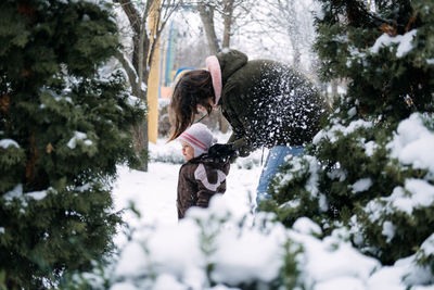 Winter walks with babies and young children. baby toddler in winter, how to protect kids in cold