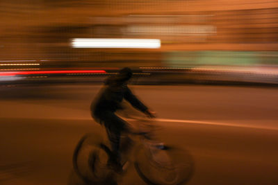 Light trails at night