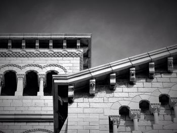 Low angle view of building against sky