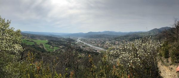 Scenic view of landscape against sky