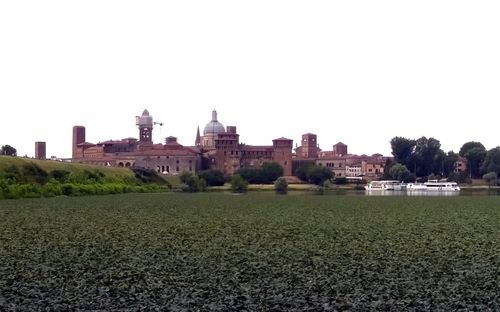 View of built structure against clear sky