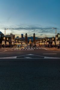 Surface level of road