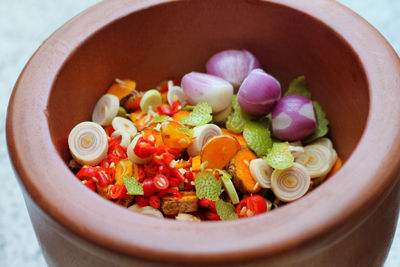 Close-up of salad in bowl