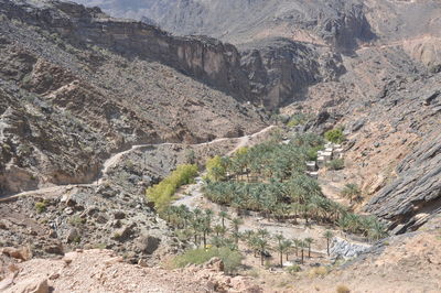 High angle view of a valley