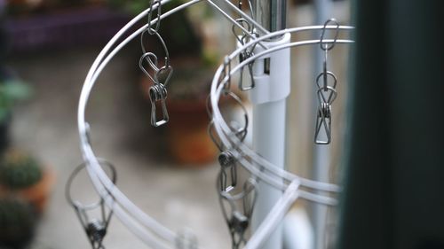 Close-up of electric fan