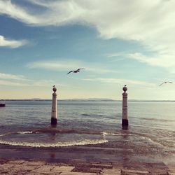 Scenic view of sea against sky