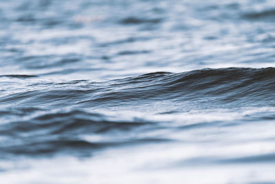 Surface level of wave on shore