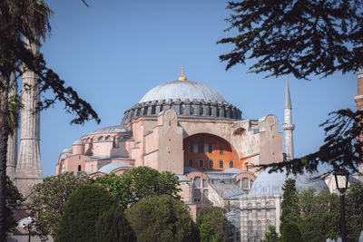 Low angle view of church against sky