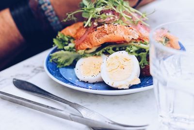 Close-up of food in plate