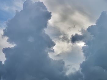 Low angle view of clouds in sky