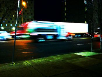 City street at night