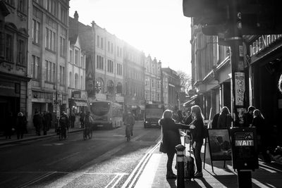 People on city street