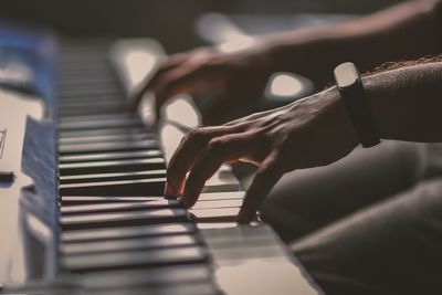 Man playing piano