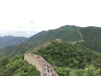 Scenic view of mountain against sky