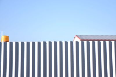 Low angle view of building against clear sky