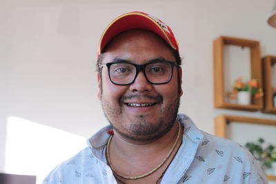 Portrait of smiling young man