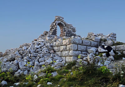 Ruined church on rtanj mountain