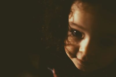 Close-up portrait of young woman