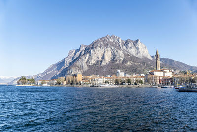 Landscape of lecco and of his beautiful lake and mountains