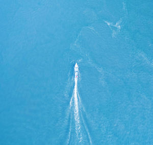High angle view of sea