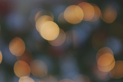 Defocused image of lights