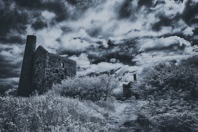 View of historic building against cloudy sky