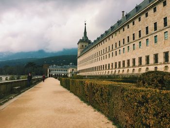 View of historical building against cloudy sky